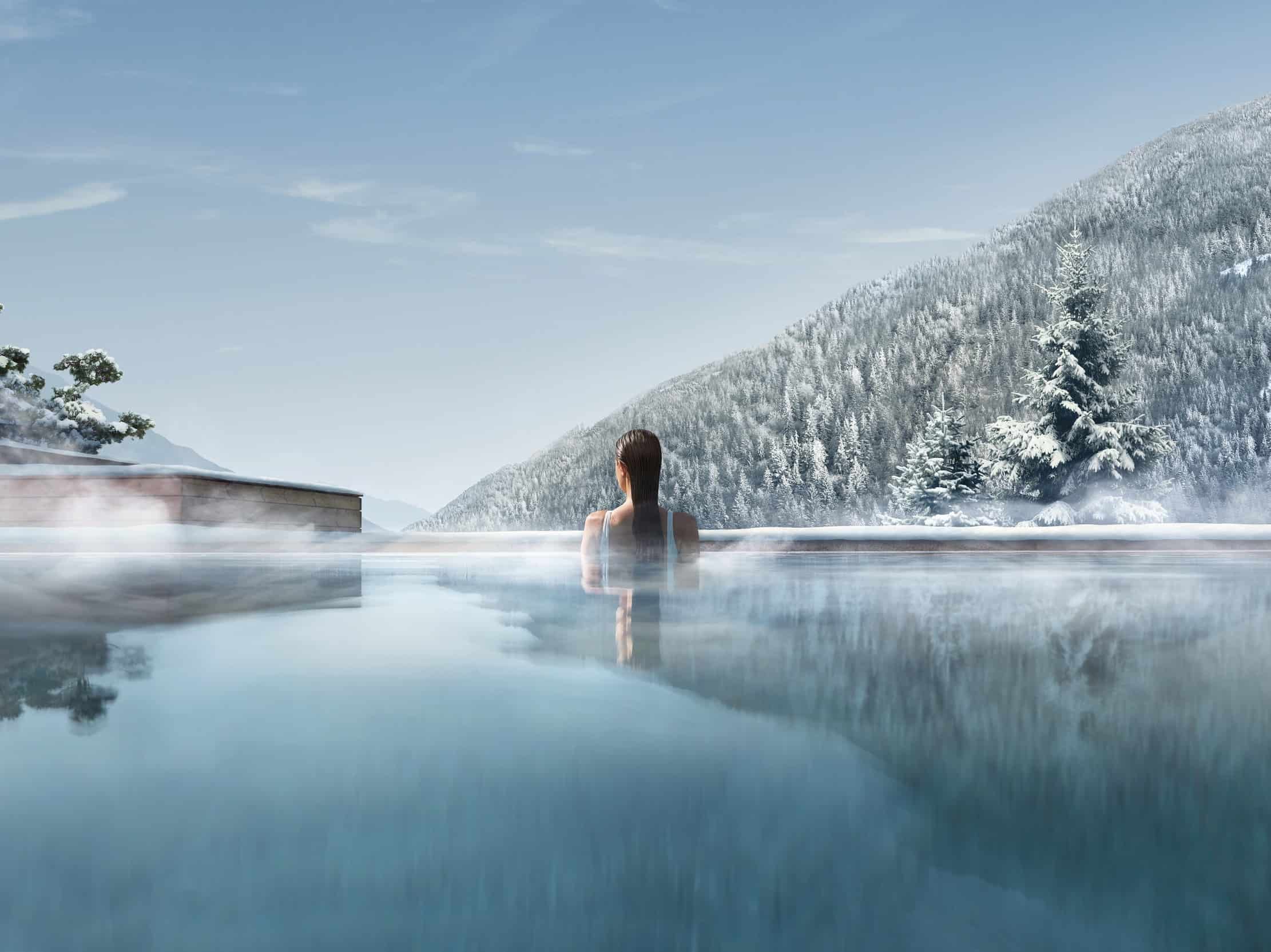 Außenpool (c) Lefay Resort & SPA Dolomiti
