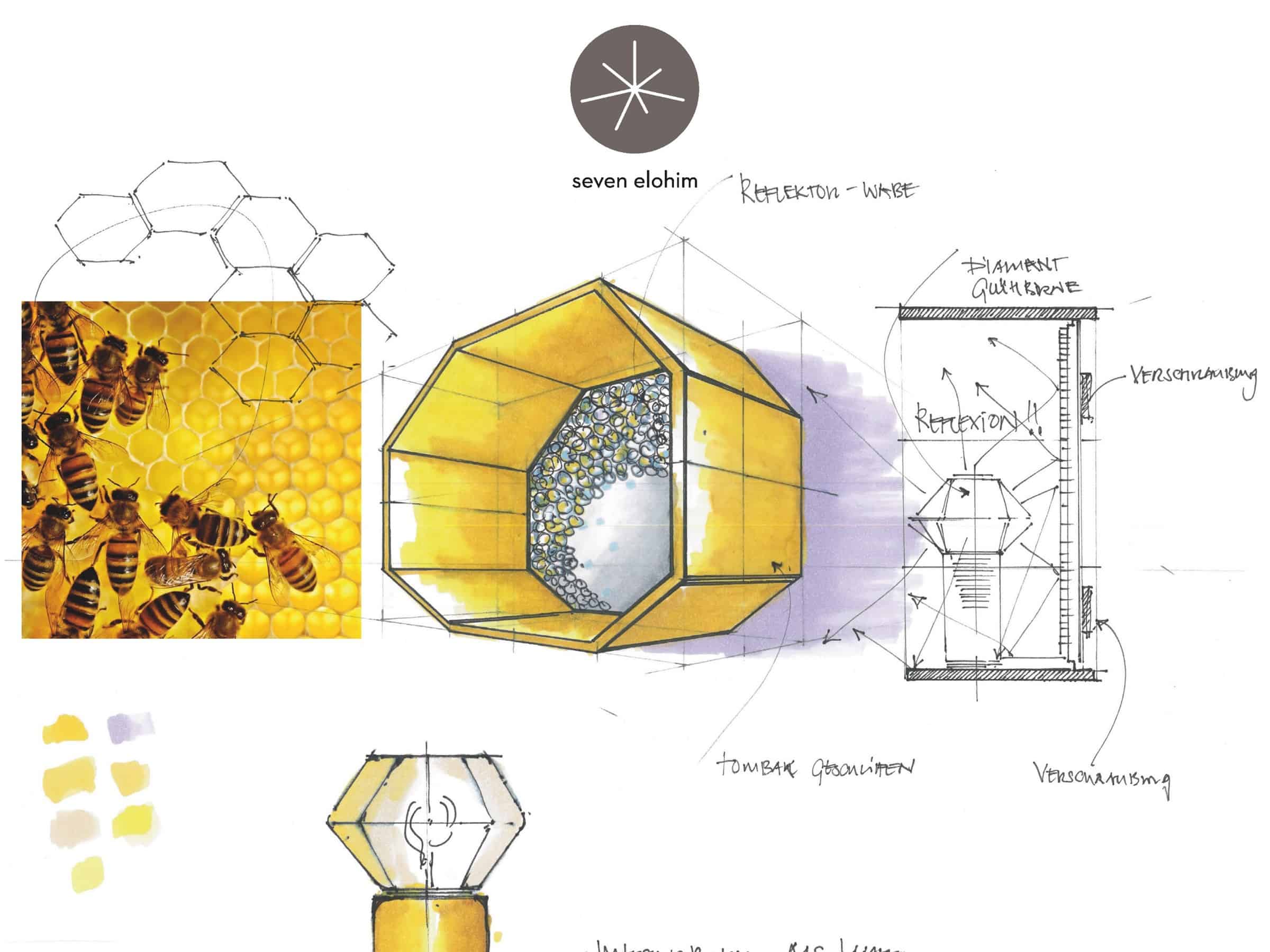 Bienen als Inspiration für Design (c) seven elohim